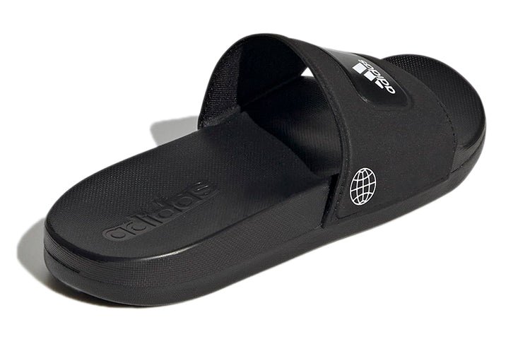 (GS) adidas LEGO x Adilette Slide 'Black White' GW8112 - Image 4