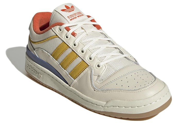adidas Wood Wood x Forum Low 'Off White Yellow' GW9313 - Image 3