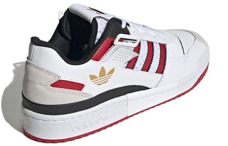 adidas Forum Exhibit Low 'White Scarlet' GX1523 - Image 4