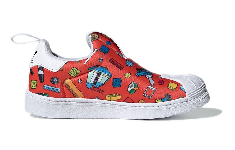 (GS) adidas LEGO x Superstar 360 'All Over Print' GX3286 - Image 2