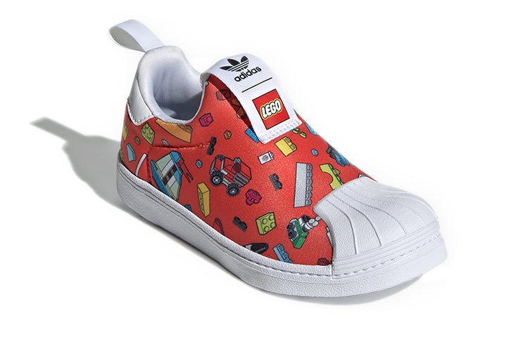 (GS) adidas LEGO x Superstar 360 'All Over Print' GX3286 - Image 3