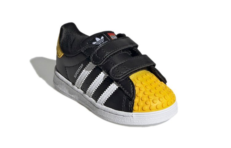 (TD) adidas x LEGO Superstar 'Core Black Yellow' GX3384 - Image 4