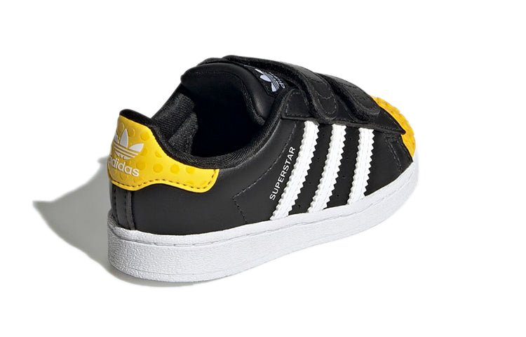 (TD) adidas x LEGO Superstar 'Core Black Yellow' GX3384 - Image 5