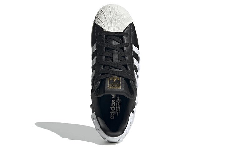 (WMNS) adidas Superstar 'Stitched - Black White' GX3419 - Image 5