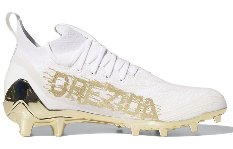 adidas Adizero Cleats Primeknit 'White Gold Metallic' GX5100 - Image 2