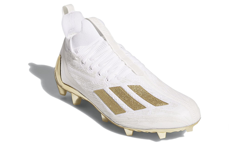 adidas Adizero Cleats Primeknit 'White Gold Metallic' GX5100 - Image 3