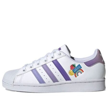 (GS) adidas originals Superstar 'White Purple' GY3313
