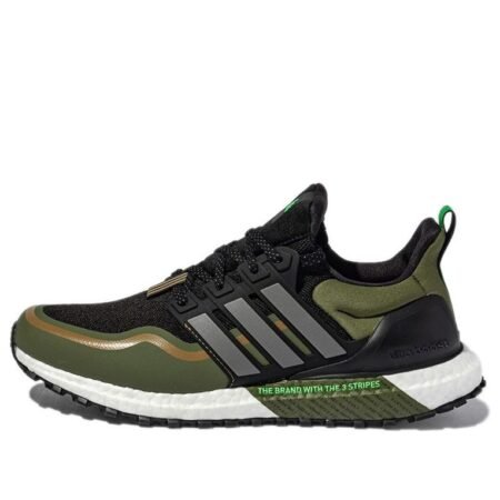 adidas Ultra Boost ATR Cozy Wear-Resistant Black Green 'Black Green White' GY6311