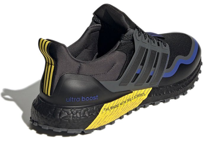 adidas Ultra Boost 21 'Black Yellow Blue' GY6312 - Image 4