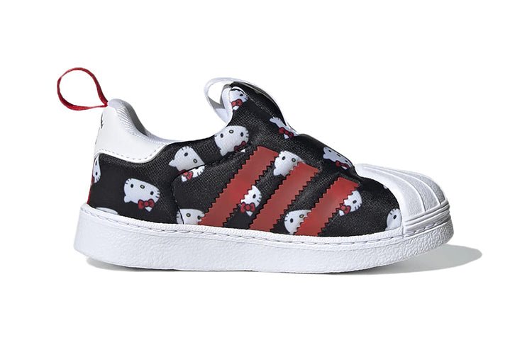 (TD) adidas Superstar 360 x Hello Kitty 'Black White Red' GY9214 - Image 2