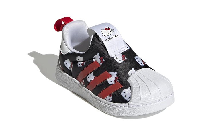 (TD) adidas Superstar 360 x Hello Kitty 'Black White Red' GY9214 - Image 3