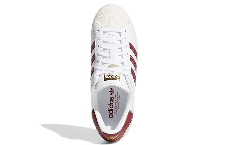 adidas Superstar 'Cream White Collegiate Burgundy' GZ1603 - Image 5