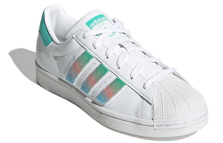 (WMNS) adidas originals Superstar For White/Green/Blue GZ2798 - Image 3