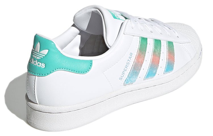 (WMNS) adidas originals Superstar For White/Green/Blue GZ2798 - Image 4
