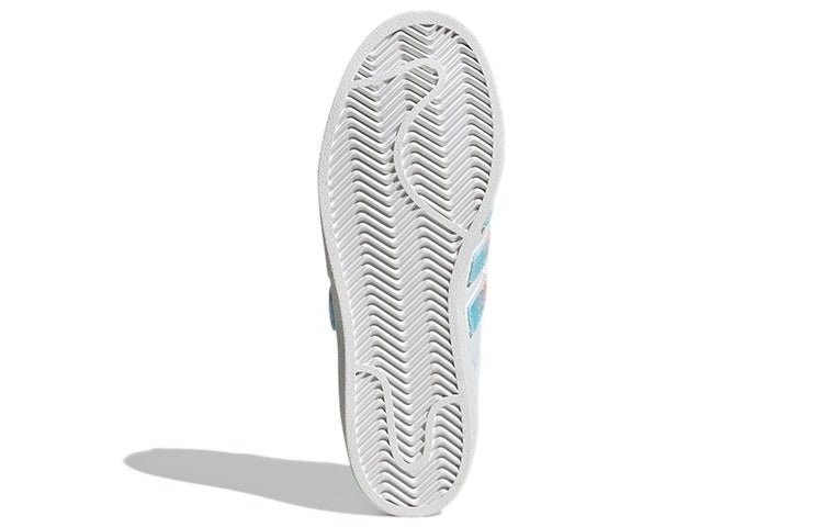 (WMNS) adidas originals Superstar For White/Green/Blue GZ2798 - Image 6