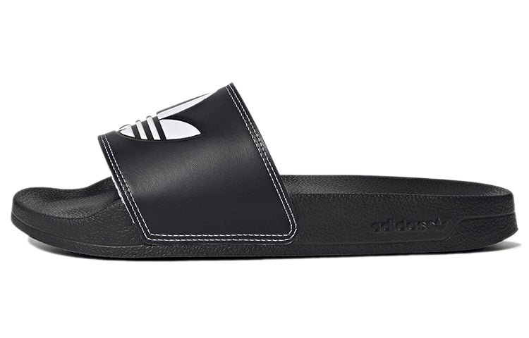 (WMNS) adidas Adilette Lite Slide 'Black White' H00136 - Image 2