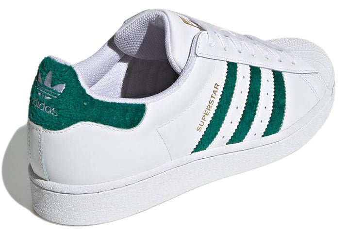 adidas Superstar 'Chenille Stripes Cloud White Green' H00190 - Image 4