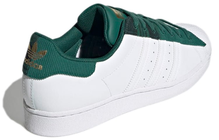 adidas Superstar Shoes 'White Collegiate Green' H00212 - Image 4