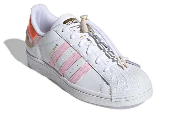 (WMNS) adidas Superstar 'White Clear Pink' H00659 - Image 3