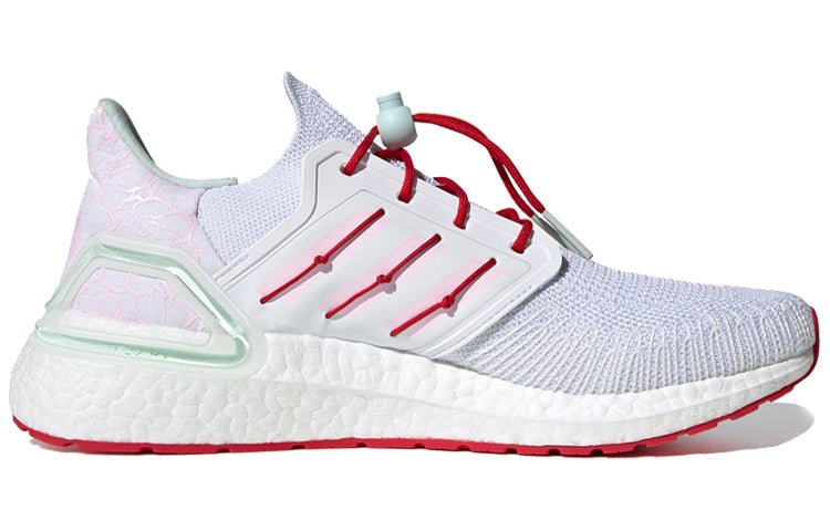 adidas Ultraboost 20 'White Scarlet' H01421 - Image 2