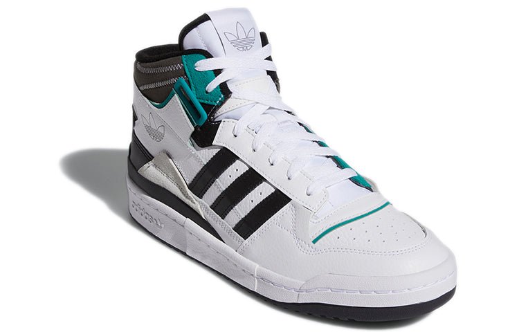 adidas originals Unisex Forum Exhibit Mid White/Black H01921 - Image 3