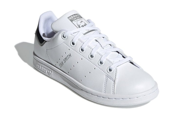 (GS) adidas Originals Stan Smith J Shoes 'White Black Grey' H05043 - Image 3