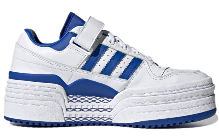 (WMNS) adidas Triple Platforum Low 'White Royal Blue' H05049 - Image 2
