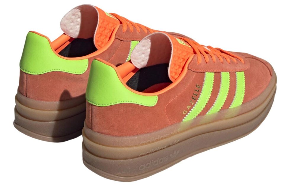 (WMNS) adidas Gazelle Bold 'Solar Orange Green' H06126 - Image 5