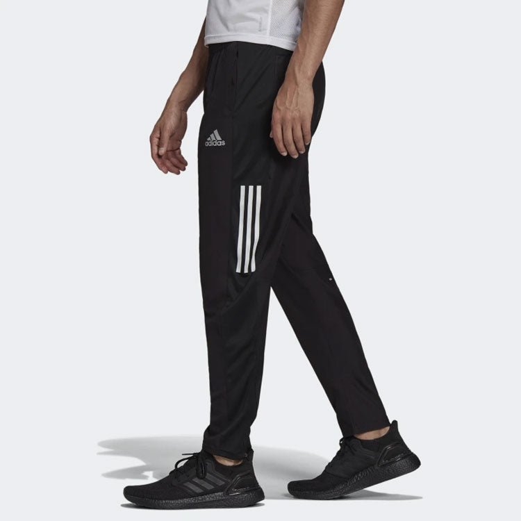 Men's adidas Logo Sports Running Long Pants/Trousers Black H13238 - Image 4