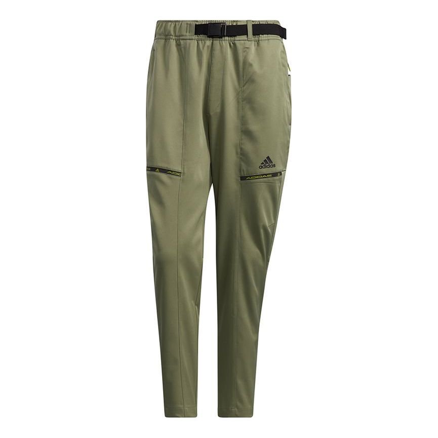 Men's adidas Th Qckdraw Pnt Running Training Woven Lacing Sports Pants/Trousers/Joggers Olive H40209