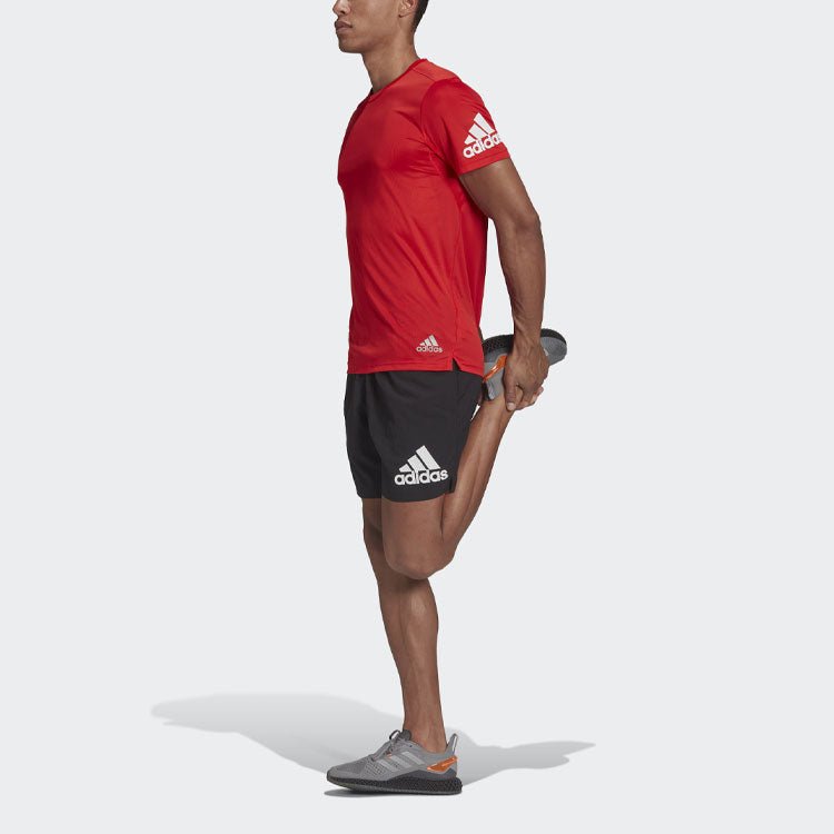 adidas Logo Printing Sports Running Shorts Black H59883 - Image 4