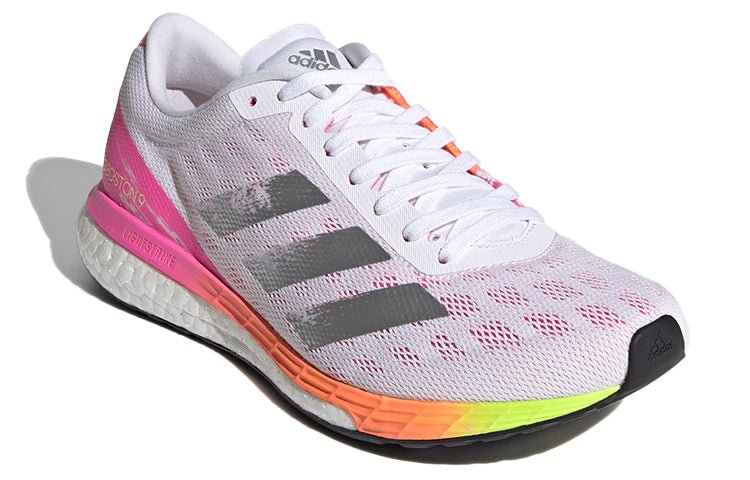 (WMNS) adidas Adizero Boston 9 'White Screaming Pink' H68744 - Image 3