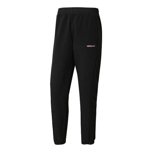 adidas neo Running Sports Suede Long Pants Black HB1299