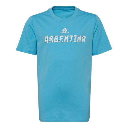 (GS) adidas FIFA World Cup 2022 Argentina T-Shirt Asia Sizing 'Blue White' HD6377