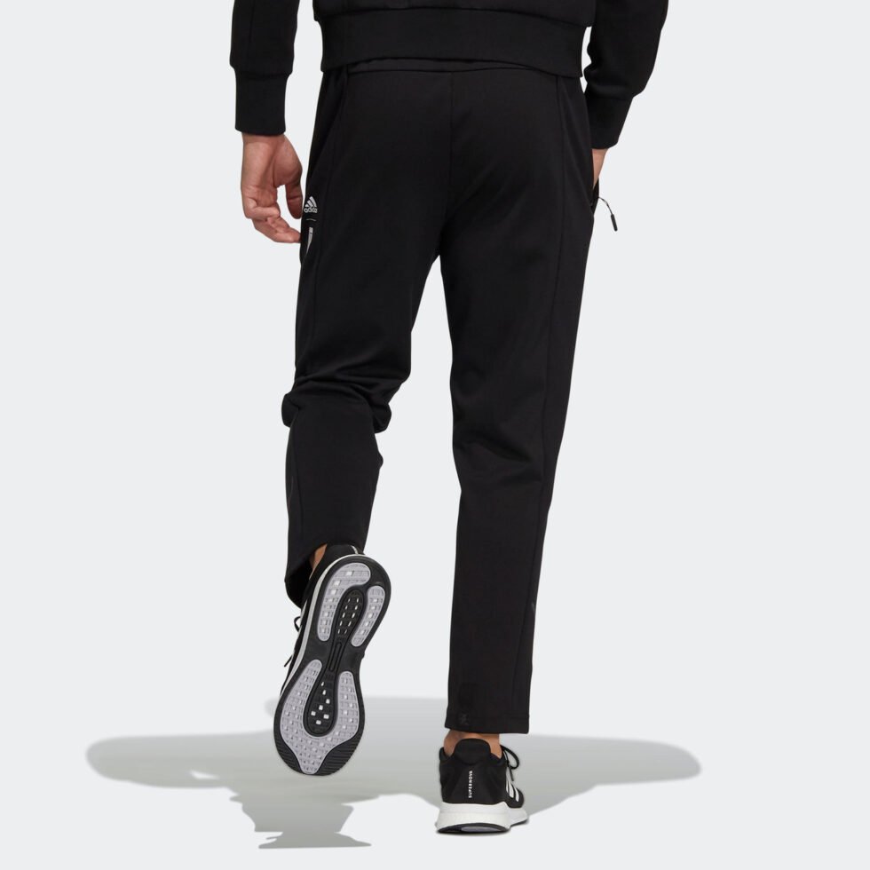 Men's adidas Wj Kn Pm Pnt Solid Color Training Running Sports Pants/Trousers/Joggers Black HE5124 - Image 3