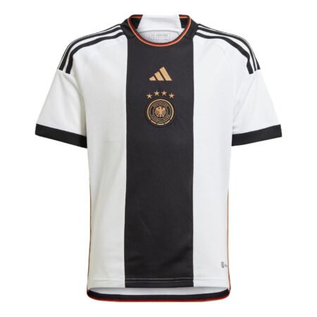 (GS) adidas Germany 22 Home Jersey Asia Sizing Asia Sizing 'White Black' HF1467