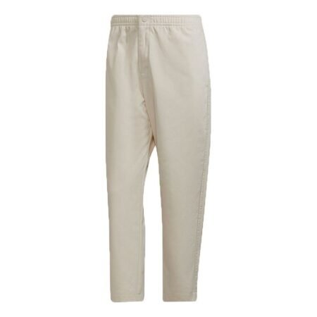 Men's adidas originals C Twill Pant Casual Breathable Sports Running Long Pants/Trousers Creamy White HG4867
