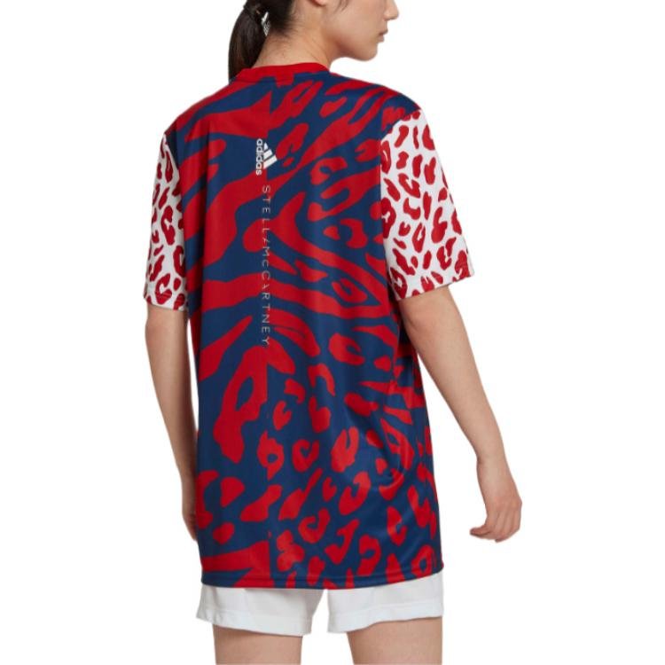 adidas x Stella Mccartney Crossover Arsenal FC pre-match Soccer/Football Red Jersey Asia Sizing HI2144 - Image 7