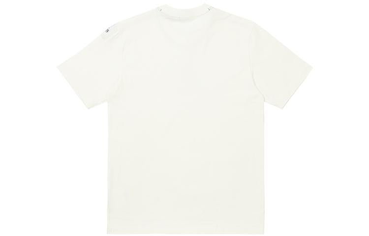 Men's adidas x PALACE Crossover FW22 Alphabet Logo Round Neck Pullover Short Sleeve Creamy White T-Shirt HK2138 - Image 2