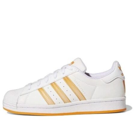 (GS) adidas Superstar J 'White Orange Rush' HP5404