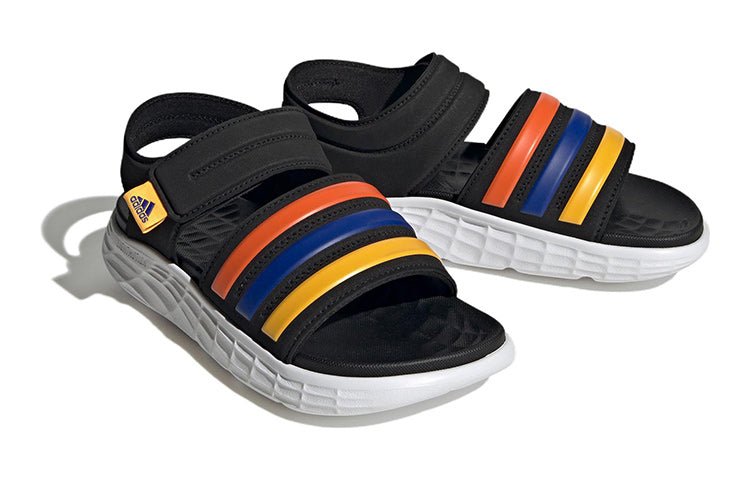 (PS) adidas Duramo Sandals 'Black Multi Color' HP5833 - Image 3