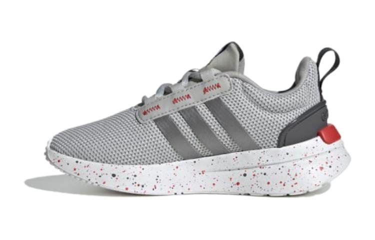 (GS) adidas Racer TR21 'Grey Red Speckled' HP6171 - Image 2