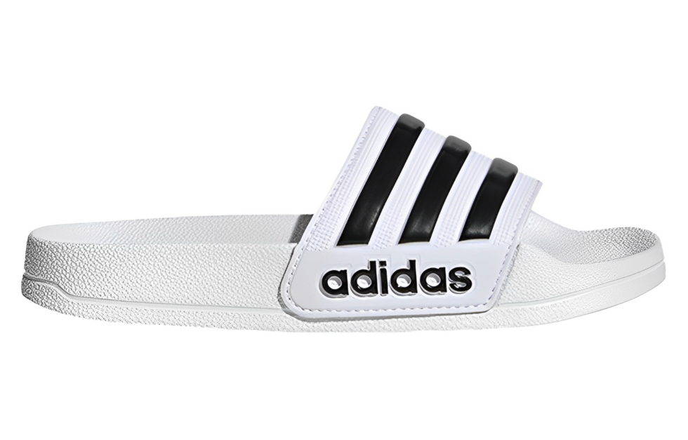 (PS) adidas Adilette Shower Slides 'White Black' HP7606 - Image 2