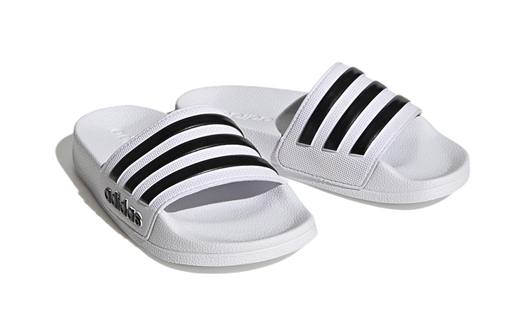 (PS) adidas Adilette Shower Slides 'White Black' HP7606 - Image 3