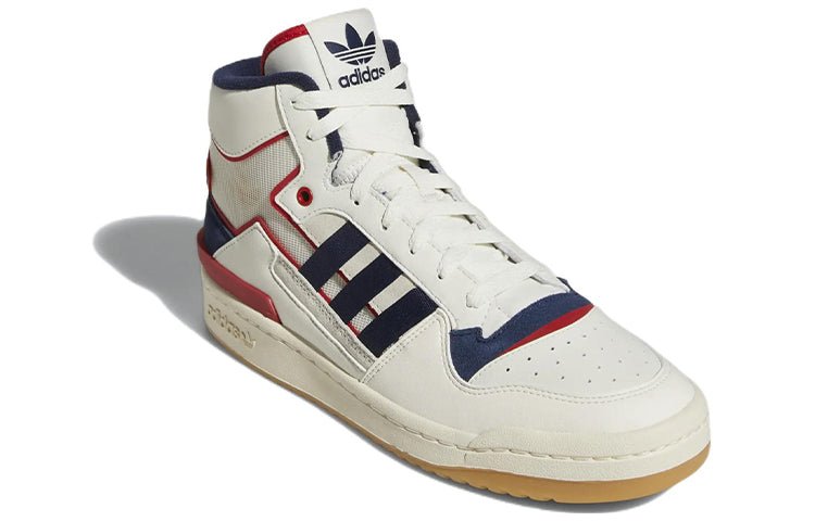 adidas Forum Exhibit Mid 'Inside Out - White Navy Scarlet' HQ1482 - Image 3
