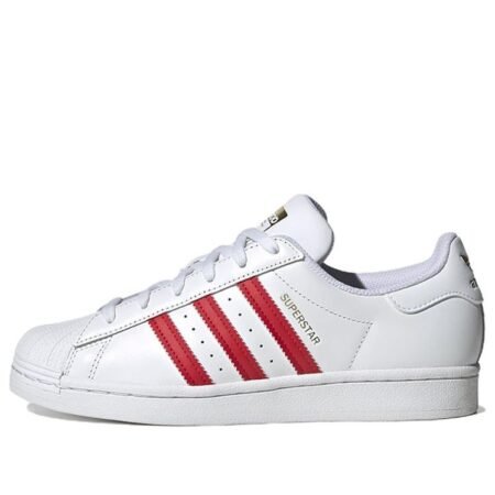 (WMNS) adidas Superstar 'White Better Scarlet' HQ1903