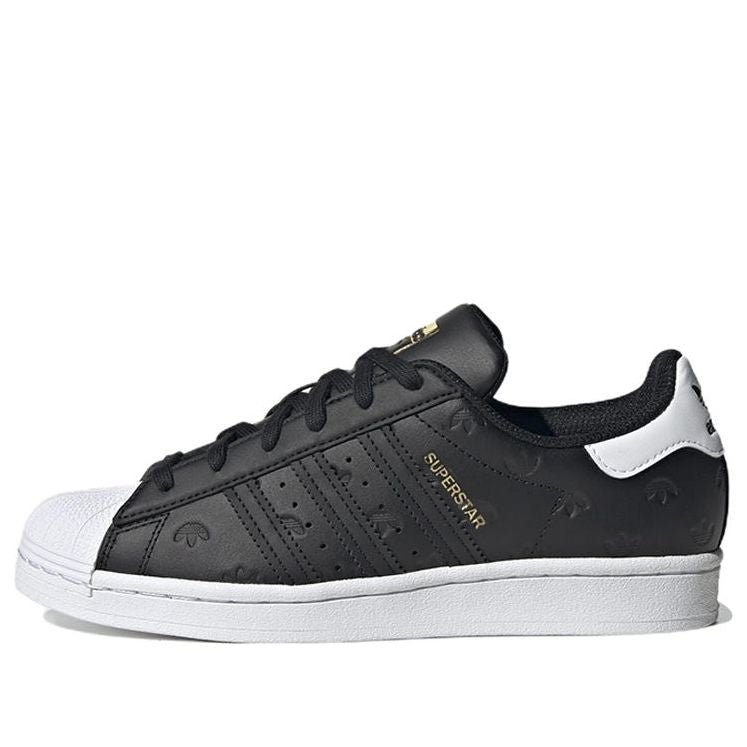(WMNS) adidas Superstar 'Allover Debossed Trefoils - Black White' HQ1937