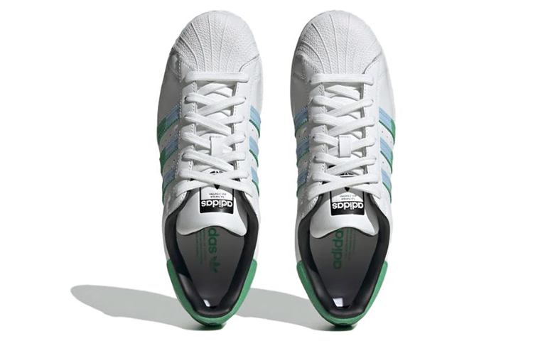 adidas Superstar Shoes 'Green Blue Dawn' HQ2168 - Image 5