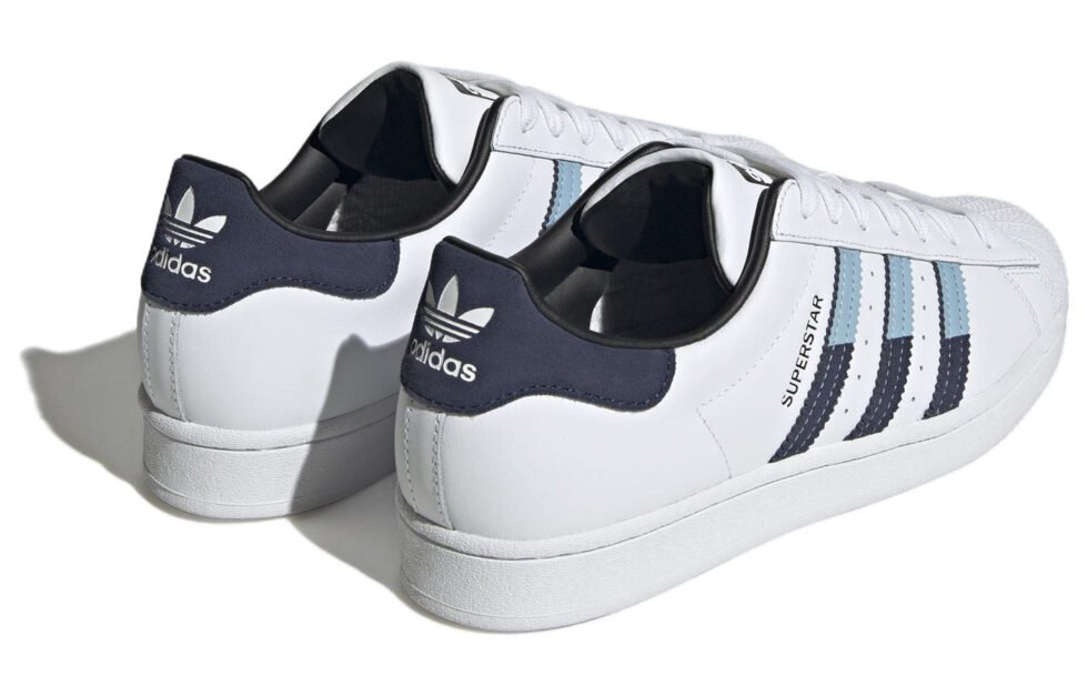 adidas Superstar Shoes 'White Navy' HQ2207 - Image 4