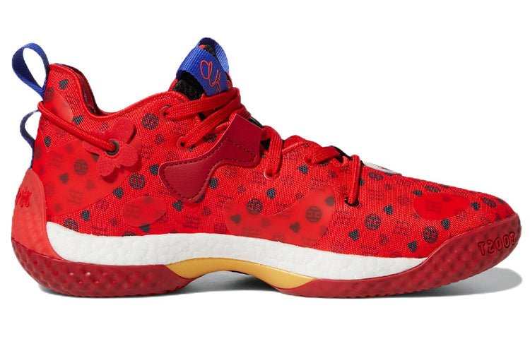 adidas Harden Volume 6 'Vivid Red Monogram' HQ3884 - Image 2